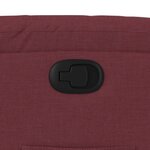 vidaXL Fauteuil inclinable Rouge bordeaux Tissu