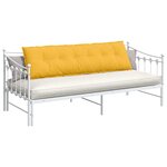 vidaXL Coussin de Dos Jaune clair 180 x 50 cm Tissu en velours côtelé