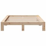 vidaXL Cadre de lit sans matelas 160x200 cm bois massif de pin