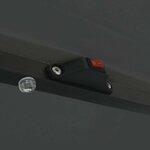 vidaXL Parasol de jardin Anthracite et noir 395 x 395 x 245 cm