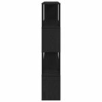 vidaXL Centre de divertissement Noir 100 x 24 x 124 cm