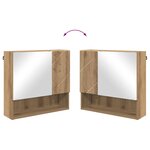 vidaXL Ensemble de mobilier de salle de bain 2 Pièces chêne artisanal