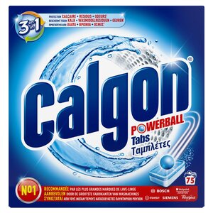 3en1 Pastilles Anticalcaire Nettoyant pour Lave-linge - 75 tablettes CALGON