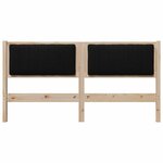 vidaXL Tête de lit capitonnée Marron 160 cm Pin massif