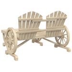 vidaXL Salon de jardin 2 Pièces bois de sapin massif