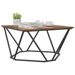 vidaXL Table basse Chêne fumé 80 x 80 x 45 cm
