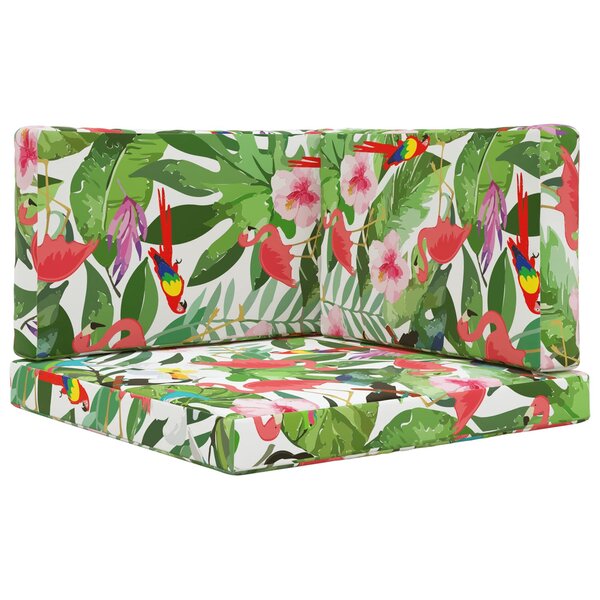 vidaXL Coussin de canapé d'extérieur 3 Pièces coloré Polyester