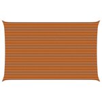 vidaXL Voile d'ombre Orange et marron 5 x 8 m 100   polyester Oxford
