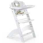 CHILDHOME Chaise haute bébé 2 en 1 Lambda 3 Blanc