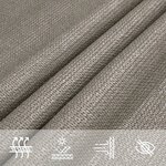 vidaXL Voile d'ombrage 160 g/m² rectangulaire gris clair 2 5x3 5m PEHD