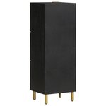 vidaXL Buffet noir 40x33x110 cm bois d'ingénierie