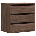 vidaXL Commode d'angle chêne marron 60x41x58 cm bois d'ingénierie