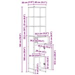 vidaXL Cabinet de salle de bain Chêne artisan 40 x 30 x 180 cm