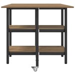 vidaXL Table à dîner 122 x 80 x 76 5 cm Bois d'ingénierie