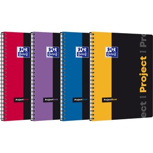 Cahier Etudiant PROJECTBOOK 200 p 5x5 23 3x29 8cm 90g coloris aléatoire OXFORD