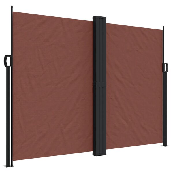 vidaXL Auvent latéral rétractable marron 180x1000 cm