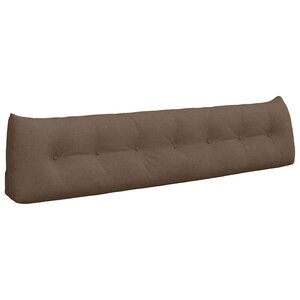 vidaXL Coussin de Dos Marron 200 x 24 x 50 cm tissu