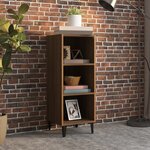 vidaXL Buffet chêne marron 34 5x32 5x90 cm bois d'ingénierie