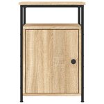 vidaXL Tables de chevet 2Pièces chêne sonoma 40x42x60cm bois d'ingénierie