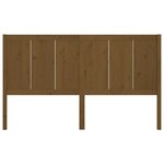 vidaXL Tête de lit Marron miel 205 5x4x100 cm Bois massif de pin