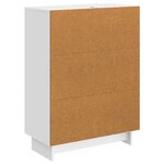 vidaXL Buffet Blanc brillant 66 x 34 5 x 90 cm Bois d'ingénierie