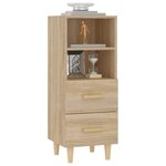 vidaXL Buffet Chêne sonoma 34 5x34x90 cm Bois d'ingénierie
