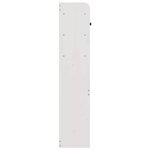 vidaXL Tête de lit avec rangement blanc 180 cm bois massif de pin