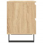 vidaXL Tables de chevet 2 Pièces chêne sonoma 40x35x50 cm bois ingénierie