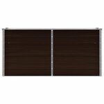 vidaXL Lit surélevé de jardin Marron 160x40x77 cm Acier galvanisé