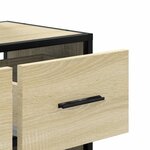 vidaXL Meuble TV chêne sonoma 60x31x39 5 cm bois d'ingénierie et métal