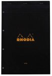 bloc noir n°20 21x31 8cm 80 feuilles agrafées 80g 4 trous seyès RHODIA