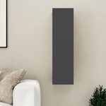 vidaXL Meuble TV Gris 30 5x30x110 cm Aggloméré