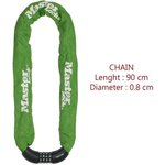 Antivol chaîne pour vélo Chaîne Antivol Vélo - 90 cm x 8 mm - Haute Sécurité
