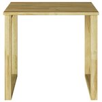 vidaXL Table de bain de soleil 50 5x50 5x46 cm en bois de pin imprégné