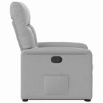vidaXL Fauteuil inclinable gris nuage tissu