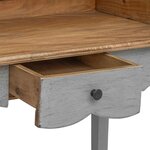 vidaXL Bureau d'écriture bois d'acajou massif 80x40x92 cm