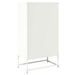vidaXL Buffet haut blanc 68x39x123 cm acier