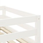 vidaXL Lit mezzanine enfants et tunnel blanc/noir 80x200cm pin massif