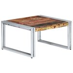 vidaXL Table basse 60x60x35 cm Bois de récupération massif