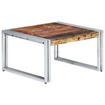 vidaXL Table basse 60 x 60 x 35 cm Bois de récupération massif