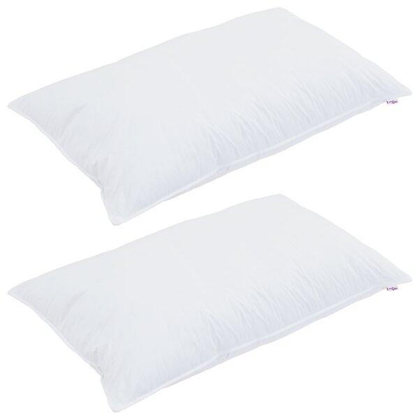 vidaXL Duvet d'hiver avec oreiller 3 Pièces Blanc 200 x 220 cm Microfibre