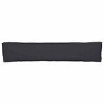 vidaXL Coussin de palette Noir 200 x 40 x 8 cm Tissu Oxford