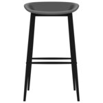 vidaXL Ensemble de bar 7 Pièces Blanc et gris