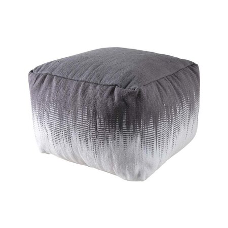 Pouf carré en coton plumes