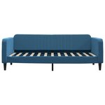 vidaXL Lit de jour avec matelas bleu 90x200 cm velours