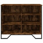 vidaXL Buffet chêne fumé 91x35 5x74 5 cm bois d'ingénierie