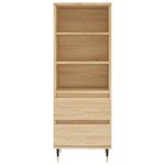vidaXL Buffet haut Chêne sonoma 40x36x110 cm Bois d'ingénierie