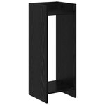 vidaXL Support de Plante 2 pièces Chêne noir 30 x 30 x 80 cm