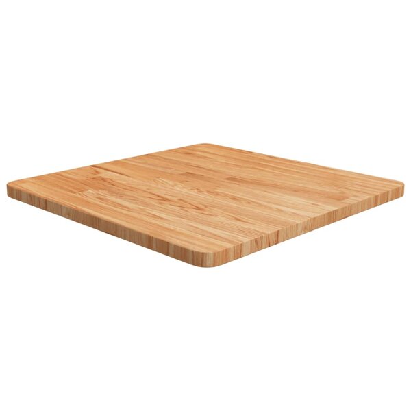 vidaXL Dessus de table carré Marron clair60x60x2 5cm Bois chêne traité