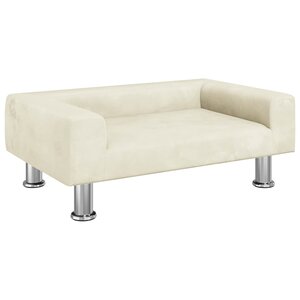 vidaXL Canapé pour enfants crème 70x45x26 5 cm velours